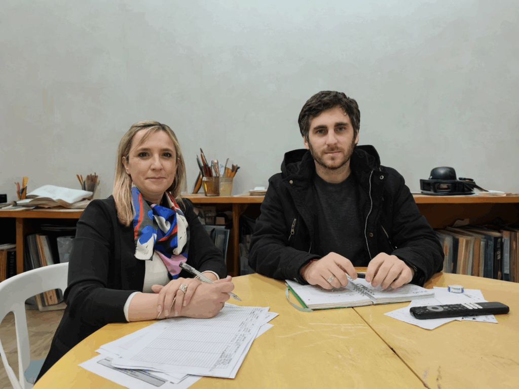 Bernardo Zubeldia junto a Romanela Vautretto
